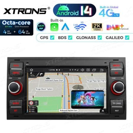 Rádio Xtrons Android 14 7" Octa-Core Ford Focus Transit Fiesta (2005-2008) 4GB 64GB - Image 8