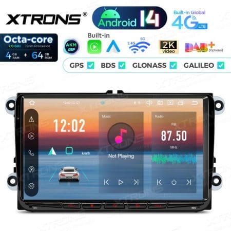 Rádio Android 14 9" Octa-Core VW, Skoda e Seat 4GB 64GB - Image 3