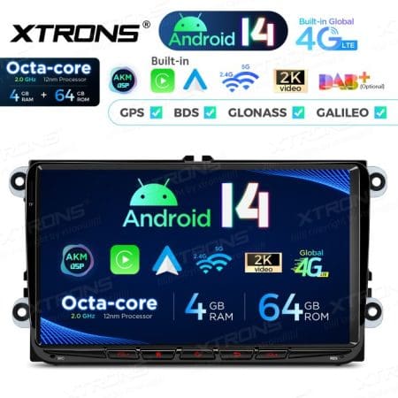 Rádio Android 14 9" Octa-Core VW, Skoda e Seat 4GB 64GB - Image 5