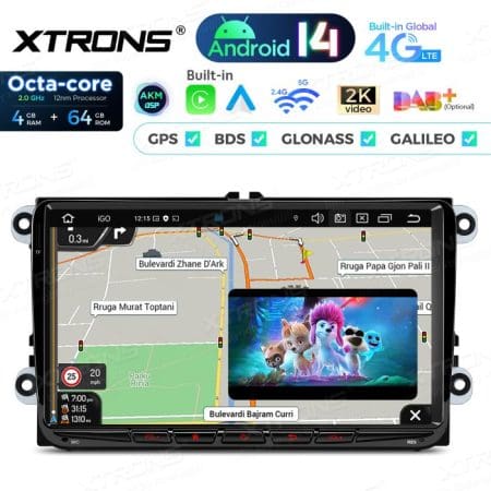 Rádio Android 14 9" Octa-Core VW, Skoda e Seat 4GB 64GB - Image 8
