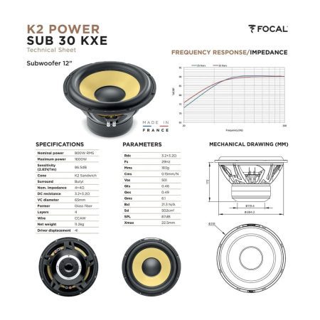 Subwoofer Focal K2 Power 30cm 30KXE - Image 6