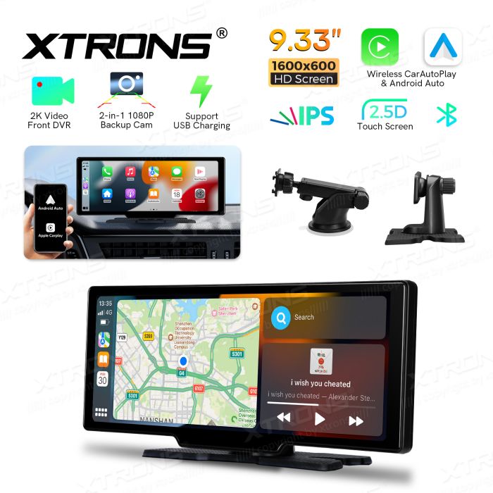 Monitor Android Auto e Apple CarPlay 9.33" c/ câmera traseira - Image 12