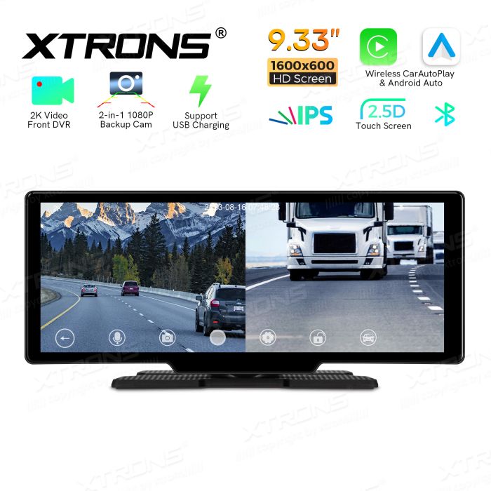 Monitor Android Auto e Apple CarPlay 9.33" c/ câmera traseira - Image 14