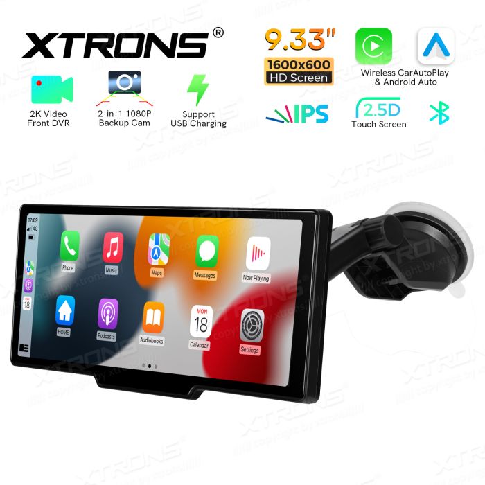 Monitor Android Auto e Apple CarPlay 9.33" c/ câmera traseira - Image 7