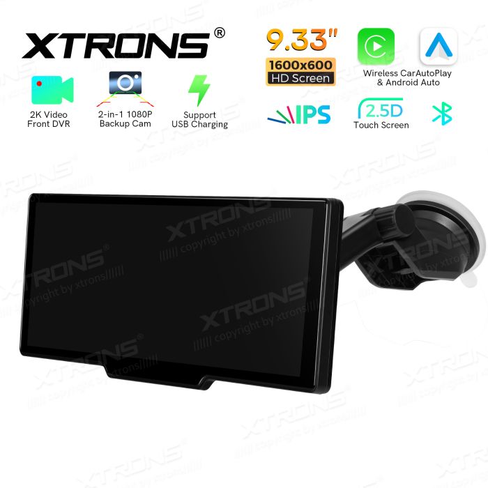 Monitor Android Auto e Apple CarPlay 9.33" c/ câmera traseira - Image 8