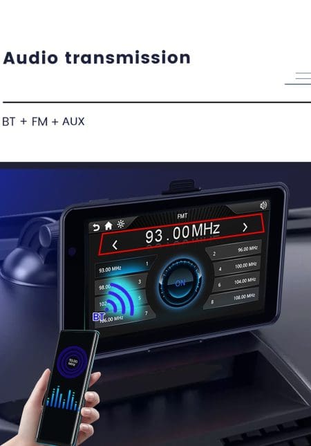 Monitor Android Auto e Apple CarPlay 7" Ventosa - Image 6